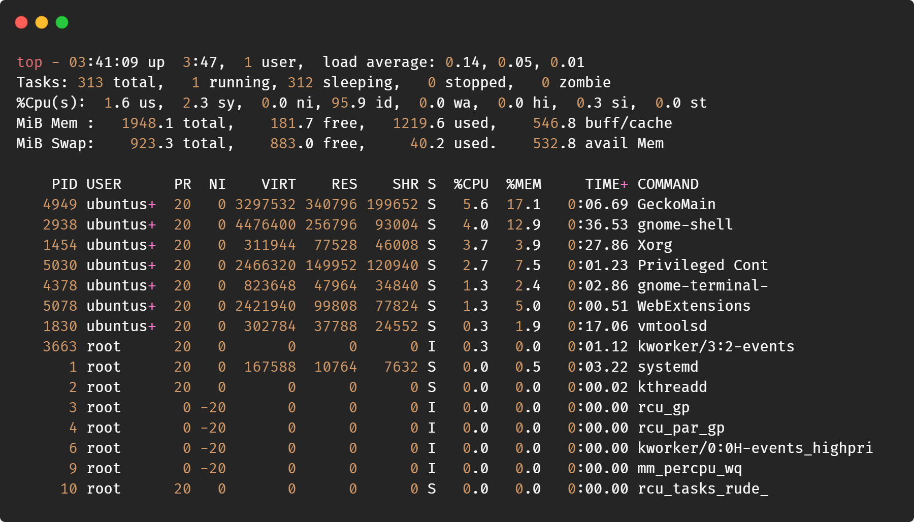 Force Kill Linux Process