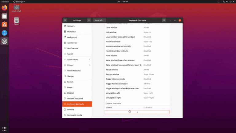 Create New Custom Keyboard Shortcuts in Ubuntu