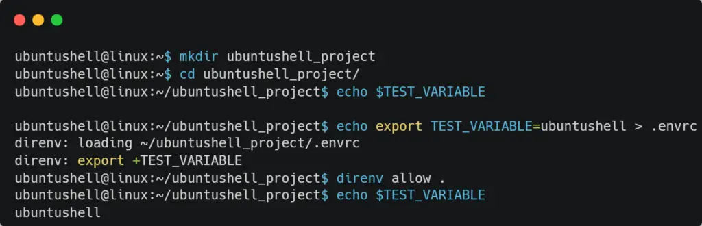 Direnv: Manage Isolated Environment Variables for Specific Project in Linux