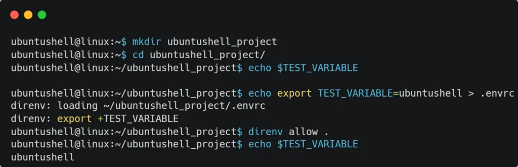 Direnv: Manage Isolated Environment Variables for Specific Project in Linux