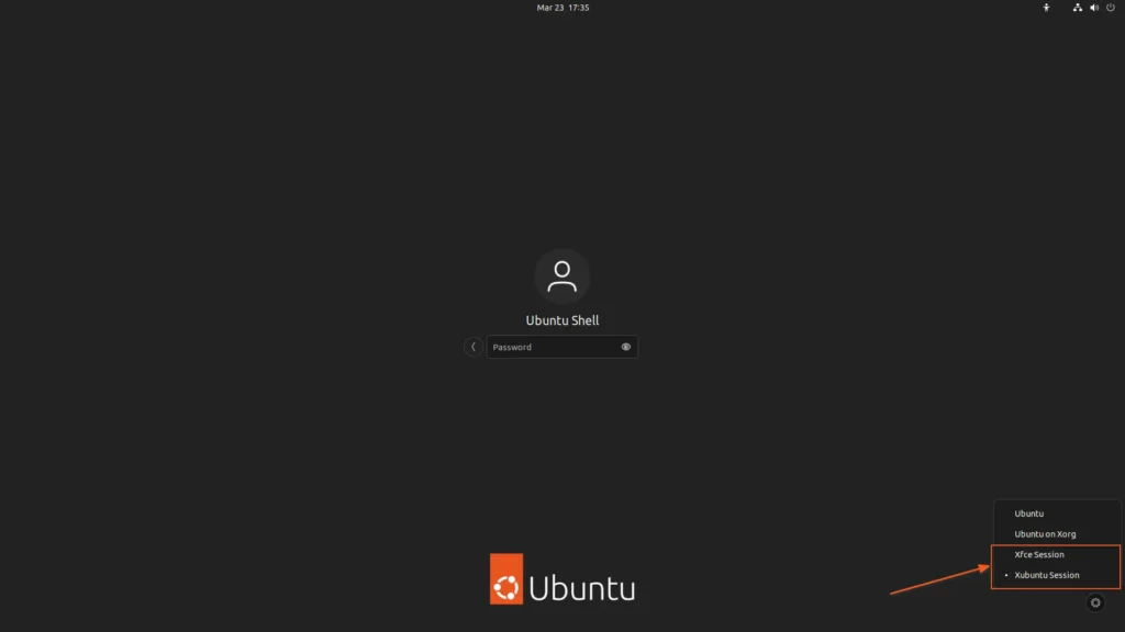 switching to Xfce on ubuntu