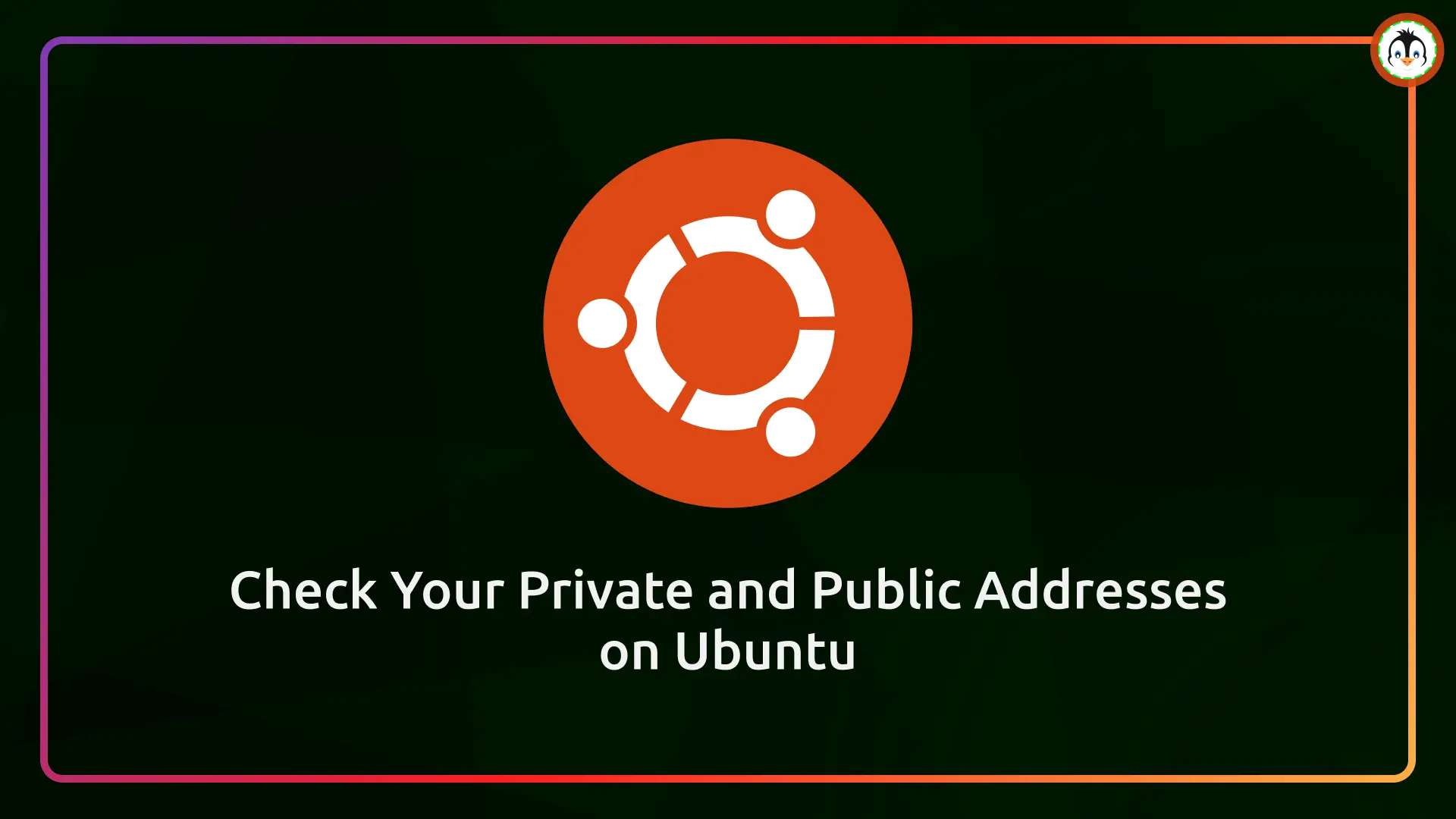 How To Check Your Private Public IP Addresses In Ubuntu