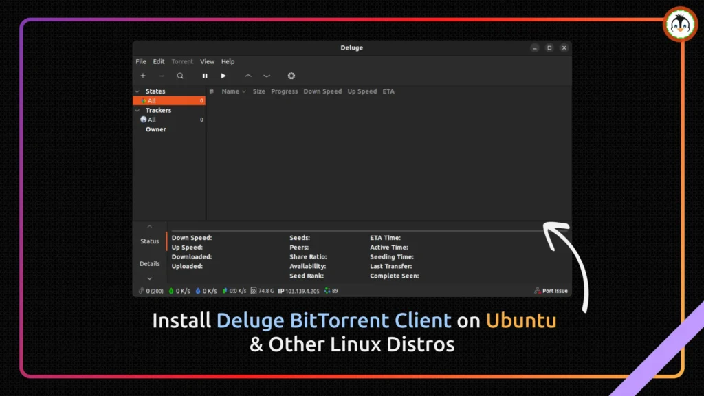 Install Deluge BitTorrent Client on Ubuntu & Other Linux Distros deluge